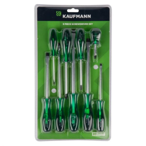 KAUFMANN SCREWDRIVER SET 9 PCE