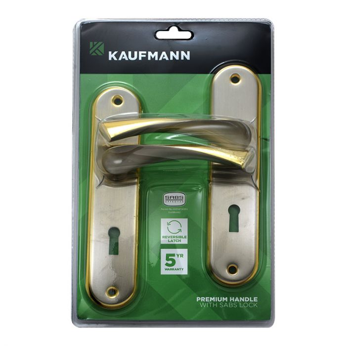 KAUFMANN LOCKSET 3L SABS MS 6INCH GIOVANNI SN/GP