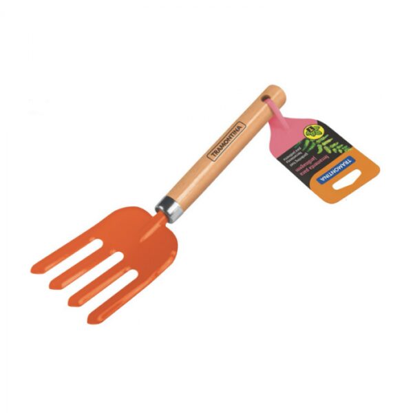 TRAMONTINA ORANGE HAND GARDEN FORK