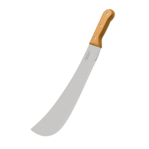 TRAMONTINA MACHETE 20 INCH W/WOODEN HANDLE CURVED