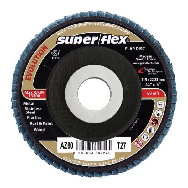SUPERFLEX FLAP DISC EVOLUTION 115MM AZ60