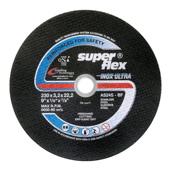SUPERFLEX CUTTING DISC FLAT ULTRA INOX 230X3.2MM