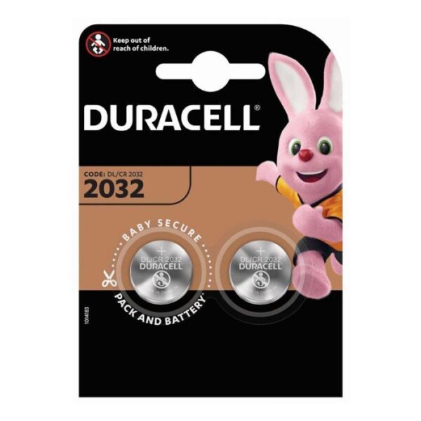 DURACELL BATTERY LITHIUM 2032 2 PK