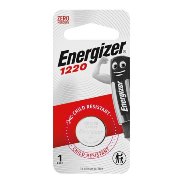 ENERGIZER BUTTON BATTERY 3V 1220 1PK