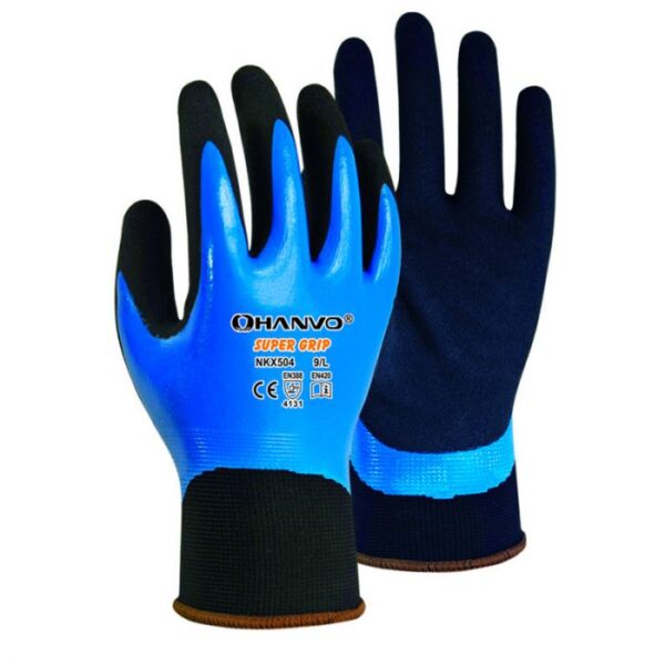 KAUFMANN HANVO GLOVE SUPER GRIP DIP OIL/WET NITRIL