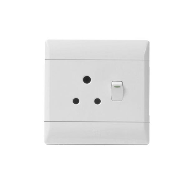 CBI PLUG SWITCH SINGLE 4X4 WHITE
