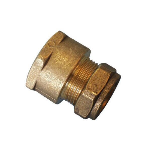 COMPRESSION BRASS COUPLER CXFI 22MM 3/4INCH SABS