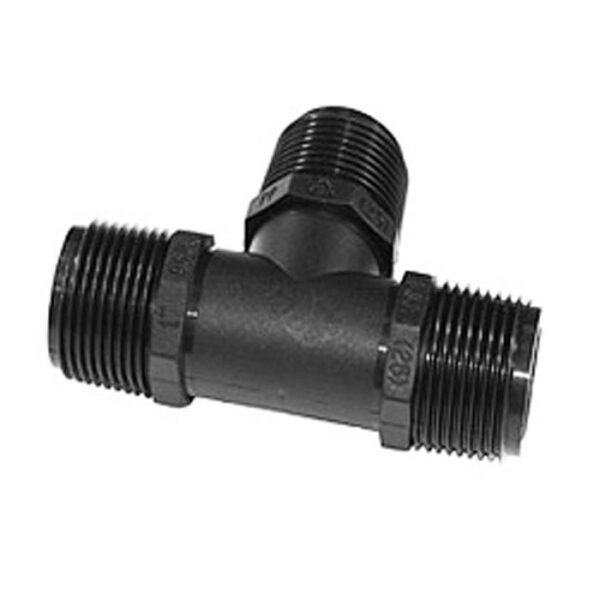 EMJAY POLY MALE THREADED TEE 3/4 INCH BSP