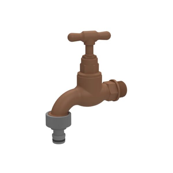 PRO CLOSE GARDEN TAP 15MM 3/4INCH + TAIL