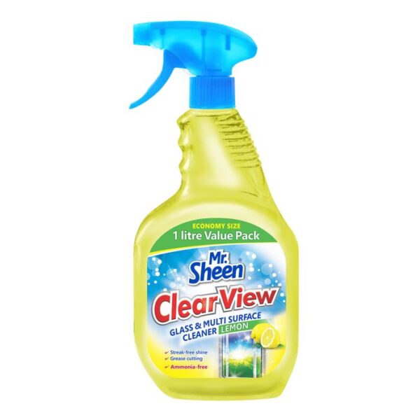 MR SHEEN CLEAR VIEW GLASS AND MULTI SUR CLEAN LEM 1L