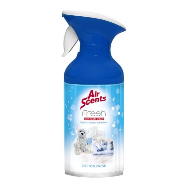 AIR SCENTS FRESH DRY ROOM SPRAY COTTON FRESH 250ML