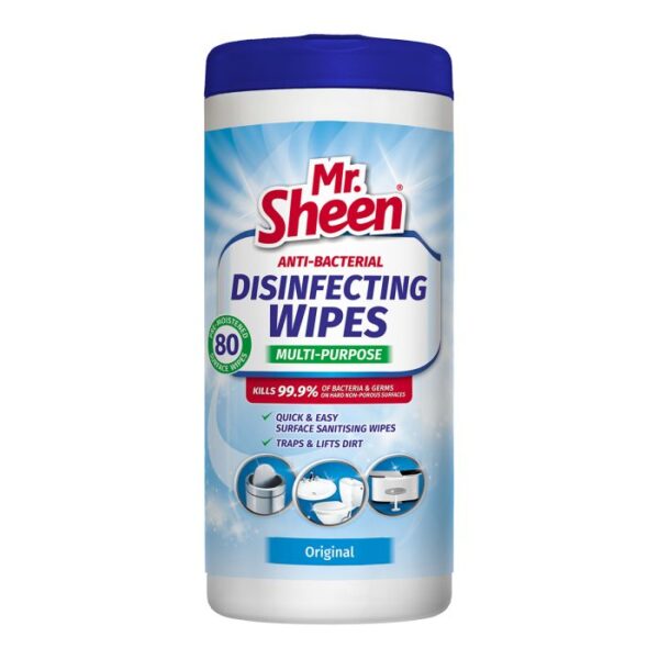 MR SHEEN ANTI BACTER DISINFECT WIPES ORIGIN 80 UNITS
