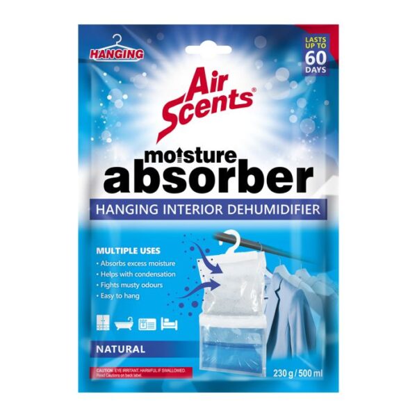 AIR SCENTS MOISTURE ABSORBER HANGING DEHUM NATU 230G