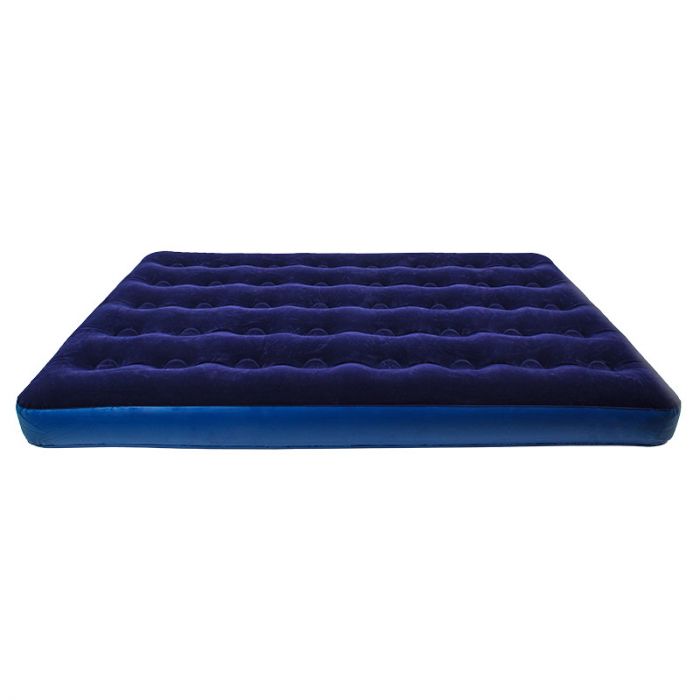 KAUFMANN BLOW UP MATTRESS BLUE DBL 135X185X22CM