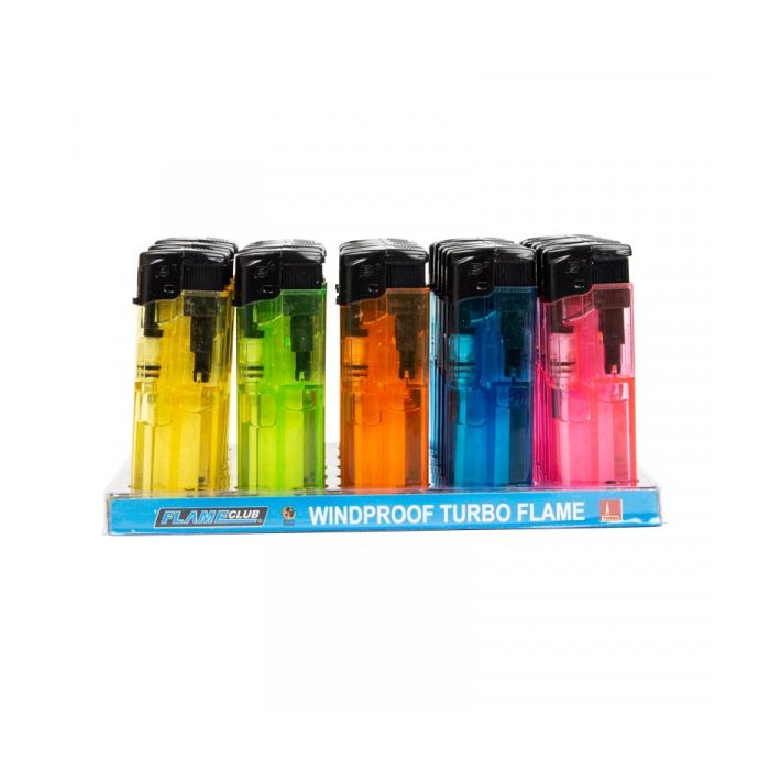 AFRICA FLAME GAS LIGHTER ELECTRONIC WINDPROOF 25 P